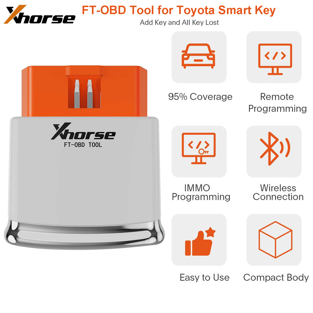 Xhorse MINI OBD Tool FT-OBD for Toyota Smart Key Support Add Key